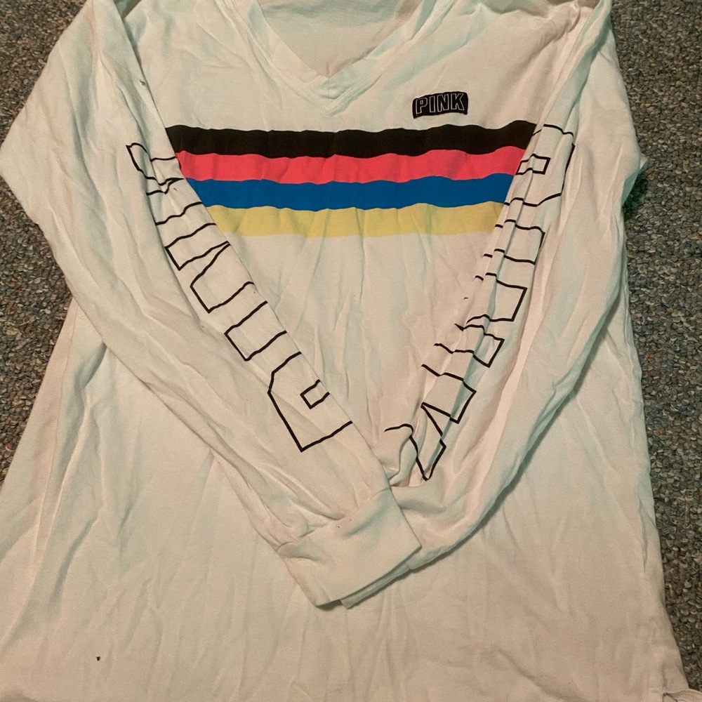 long sleeve pink shirt
